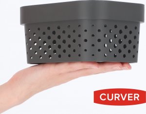Curver Pojemnik Pudełko Ażurowe 1,4 L Szary 5
