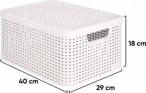 Curver Koszyk Pudełko Z Pokrywką Pojemnik 18L 3