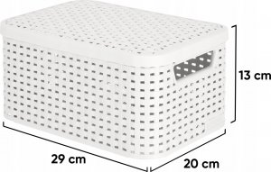 Curver Koszyk Pudełko Z Pokrywką Pojemnik 6L 4