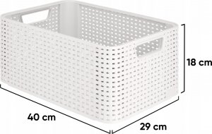 Kadax Curver Koszyk Pojemnik Do Przechowywania Szary 18L 3