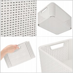 Kadax Curver Koszyk Pojemnik Do Przechowywania Szary 18L 5