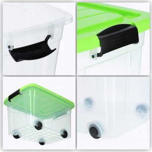 Kadax Pojemnik Pudełko Organizer Zabawki Na Kółkach 20L 2