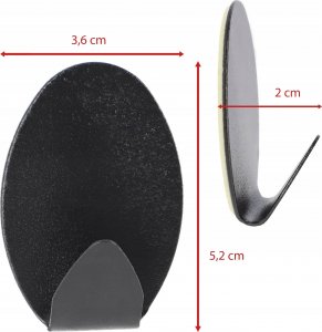 Kadax Wieszak Haczyk Łazienkowy Samoprzylepny 4 szt 6