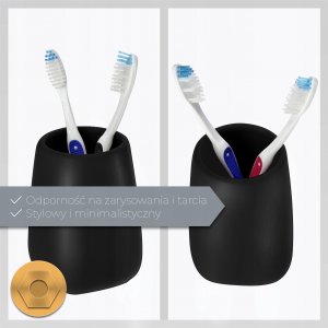 Kadax Kubek Łazienkowy Na Szczoteczkę Pastę Ceramiczny 6
