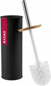 Kadax Szczotka Wc Do Toalety Bambus Stal Mat Czarna 1
