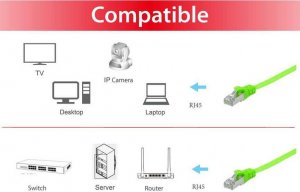 Equip Equip Patchkabel Cat6A  U/FTP 2xRJ45 10.00m grün  Flach LSZH 3