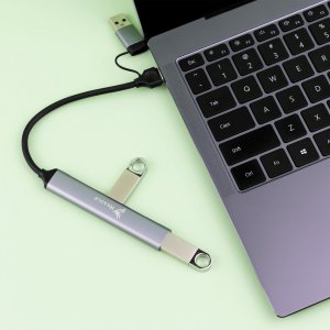 HUB USB Reagle Reagle HUB USB-C i USB-A 2w1 rozdzielacz na 4x porty USB 4