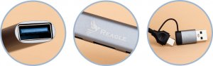 HUB USB Reagle Reagle HUB USB-C i USB-A 2w1 rozdzielacz na 4x porty USB 5