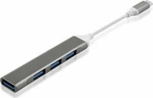 HUB USB Techonic ADAPTER HUB REVERSE USB-C NA 3X USB 2.0 + 1X USB 2.0 PRZEJŚCIÓWKA (CZARNY) 1