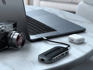 HUB USB Satechi ADAPTER HUB USB -C SATECHI TYPE-C SATECHI USB-4 MULTIPORT W 2.5G ETHERNET (1XHDMI2.1, 1XUSB-A, 2X USB-C, AUDIO 3.5MM, ETHERNET (GWIEZDNA SZAROŚĆ) 5