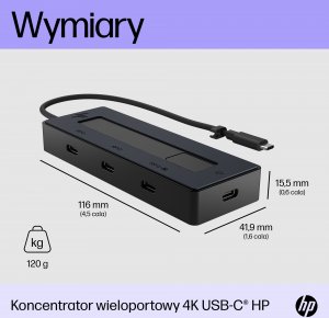 HUB USB HP 4K USB-C Multiport Hub 2
