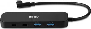 HUB USB Lindy 4 Port Usb 3.2 Gen 2 Hub 3