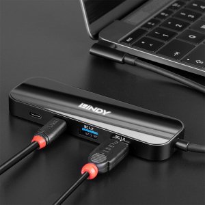 HUB USB Lindy 4 Port Usb 3.2 Gen 2 Hub 4