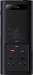 Przetwornica Baseus Inwerter samochodowy Baseus 300W, 24V, CN/EU (czarny) 2