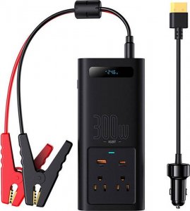 Przetwornica Baseus Inwerter samochodowy Baseus 300W, 24V, CN/EU (czarny) 8