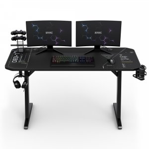 Biurko SENSE7 Nomad Cybernetic Czarne 140 cmx60 cm 140x60 cm 5