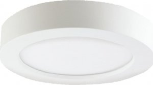 Lampa sufitowa Orno CITY LED 20W, oprawa downlight, natynkowa, okrągła, 1600lm, 3000K, biała, wbudowany zasilacz LED 1