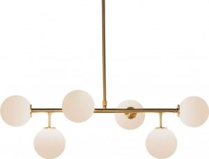 Lampa sufitowa DKD Home Decor Lampa Sufitowa DKD Home Decor 83 x 36 x 36 cm Szkło Złoty Metal Biały 1