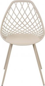 Beliani Zestaw 2 krzeseł do jadalni beżowy CANTON II 4