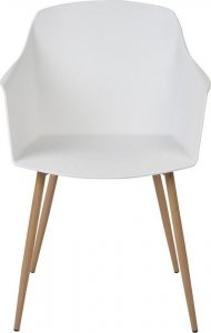 Beliani Zestaw 2 krzeseł do jadalni białe FONDA II 4