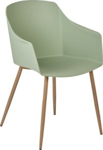 Beliani Zestaw 2 krzeseł do jadalni jasnozielony FONDA II 3