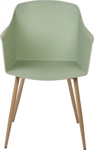 Beliani Zestaw 2 krzeseł do jadalni jasnozielony FONDA II 4