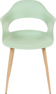 Beliani Zestaw 2 krzeseł jasnozielony UTICA 4