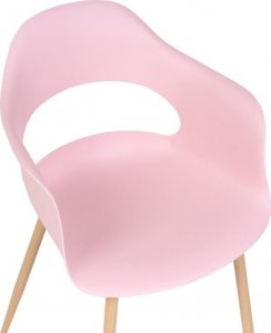 Beliani Zestaw 2 krzeseł różowy UTICA 6