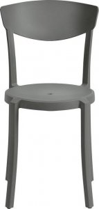 Beliani Zestaw 4 krzeseł do jadalni ciemnoszary VIESTE 5