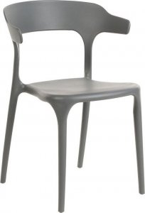 Beliani Zestaw 4 krzeseł do jadalni szary GUBBIO 4