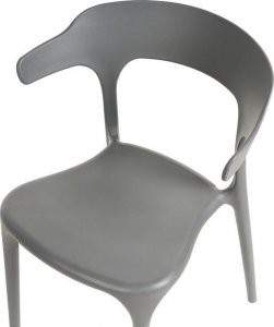 Beliani Zestaw 4 krzeseł do jadalni szary GUBBIO 6