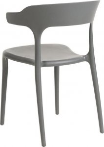Beliani Zestaw 4 krzeseł do jadalni szary GUBBIO 7