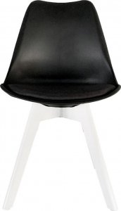 Lugano Krzesło skandynawskie MONZA BLACK Pro MILK 2