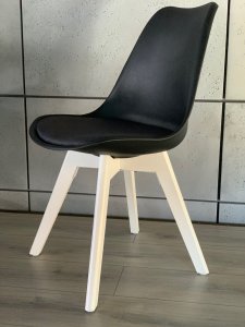 Lugano Krzesło skandynawskie MONZA BLACK Pro MILK 4