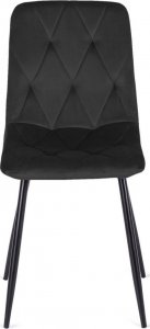 Lugano Krzesło tapicerowane BORGO VELVET BLACK 2