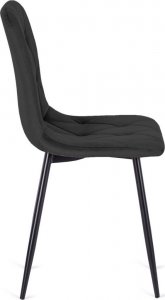 Lugano Krzesło tapicerowane BORGO VELVET BLACK 3