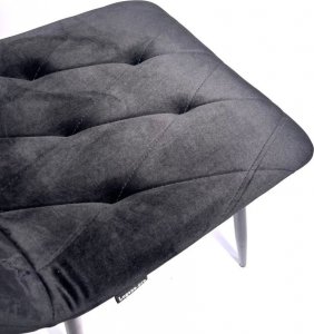 Lugano Krzesło tapicerowane BORGO VELVET BLACK 6