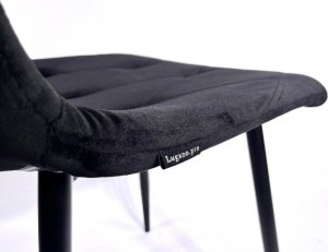 Lugano Krzesło tapicerowane BORGO VELVET BLACK 7