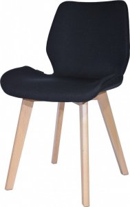 Lugano Krzesło tapicerowane SOPHIA FABRIC BLACK 1