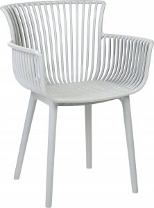 Beliani Zestaw 4 krzeseł do jadalni jasnoszary PESARO 3