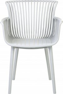 Beliani Zestaw 4 krzeseł do jadalni jasnoszary PESARO 4