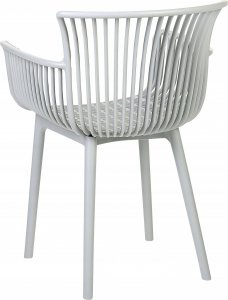 Beliani Zestaw 4 krzeseł do jadalni jasnoszary PESARO 5