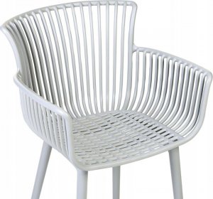 Beliani Zestaw 4 krzeseł do jadalni jasnoszary PESARO 6