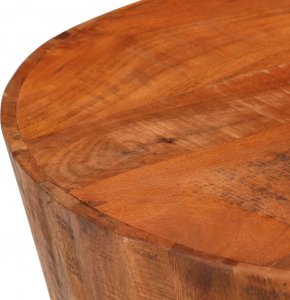 vidaXL Stolik kawowy,  52x30 cm, surowe lite drewno mango 3