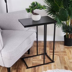 Trends4You Stolik kawowy metalowy czarny boczny 40x26x58 cm 2