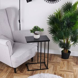 Trends4You Stolik kawowy metalowy czarny boczny 40x26x58 cm 8