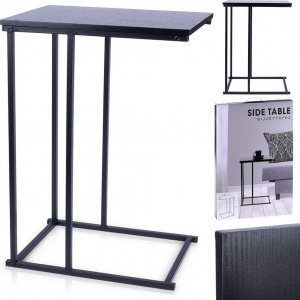 Trends4You Stolik kawowy metalowy czarny boczny 40x26x58 cm 10