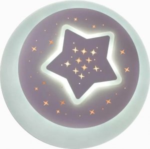 VEN LAMPA sufitowa VEN P-798/9 dekoracyjna OPRAWA gwiazdy LED 74W plafon biały 3