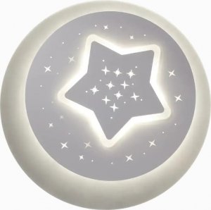 VEN LAMPA sufitowa VEN P-798/9 dekoracyjna OPRAWA gwiazdy LED 74W plafon biały 4