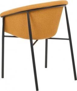 Beliani Zestaw 2 krzeseł do jadalni pomarańczowy AMES 5